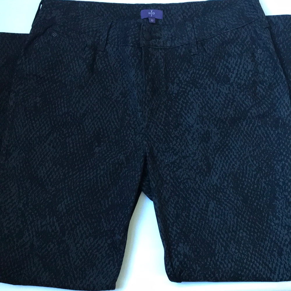 NYDJ Black and Grey subtle print